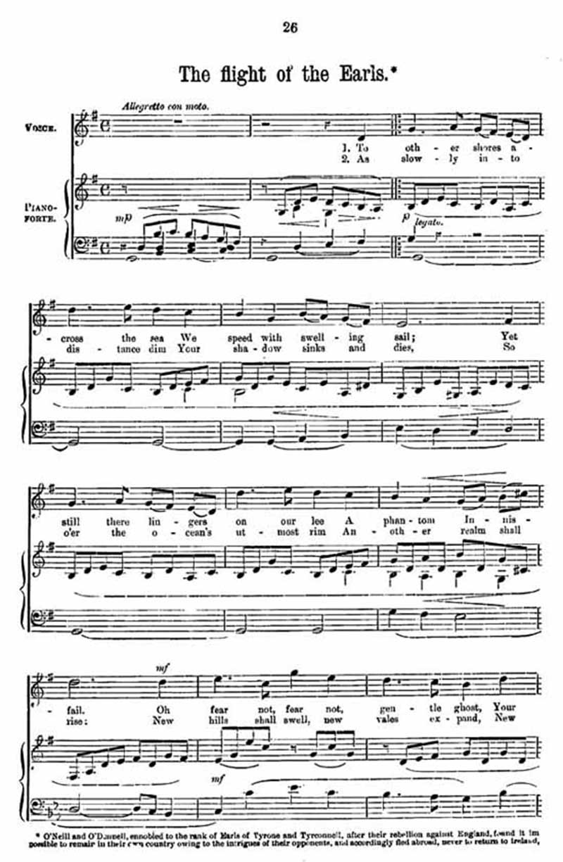 Music score to Flight of the Earls