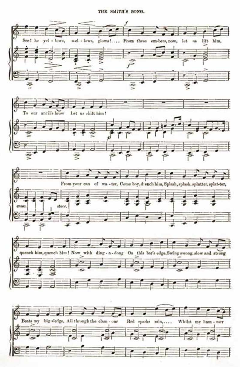 Music score to The Smith's Song