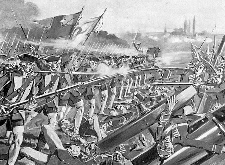 Charge of the Irish Brigade at Fontenoy