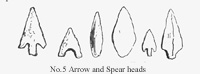 No. 5 Arrow and Spear Heads