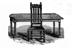 Table and Chair used at the Confederation of Kilkenny