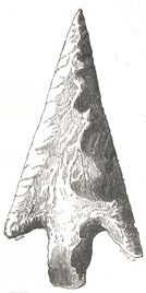 Flint spear head from the collection of the Royal Irish Academy