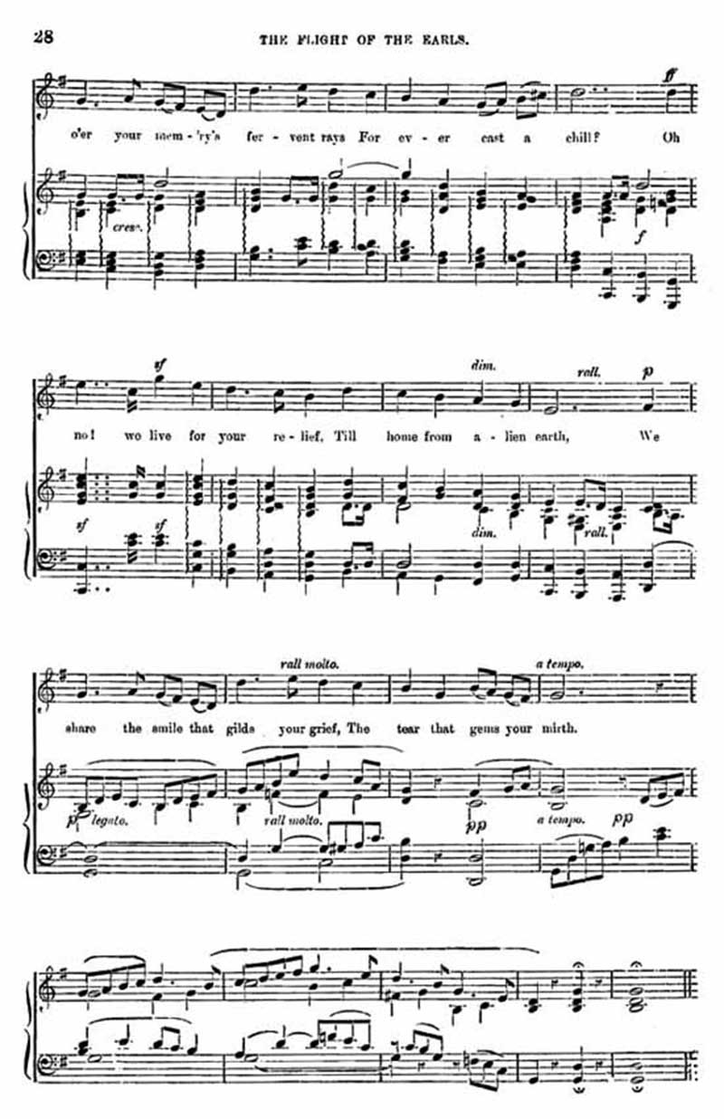 Music score to Flight of the Earls