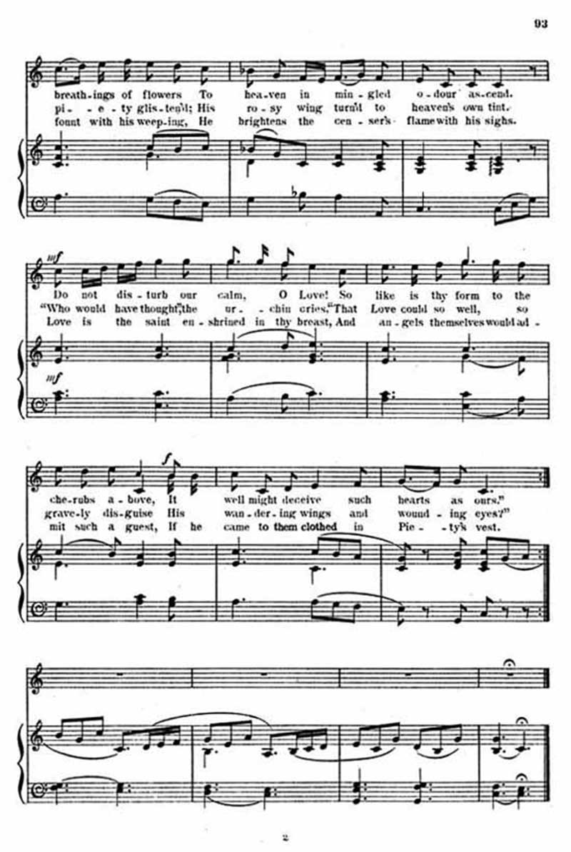 Music score to Love and the novice