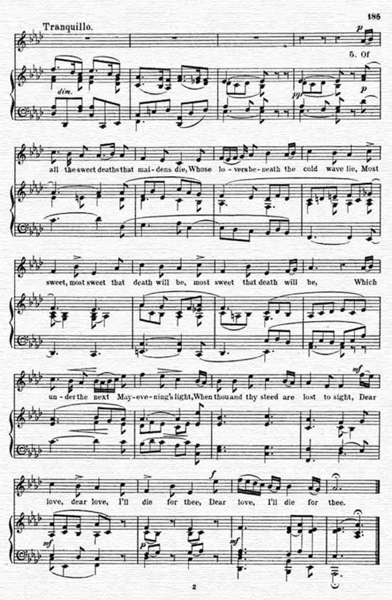 Music score to O'Donoghue's mistress