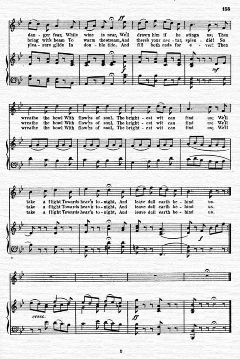 Music score to Wreathe the bowl