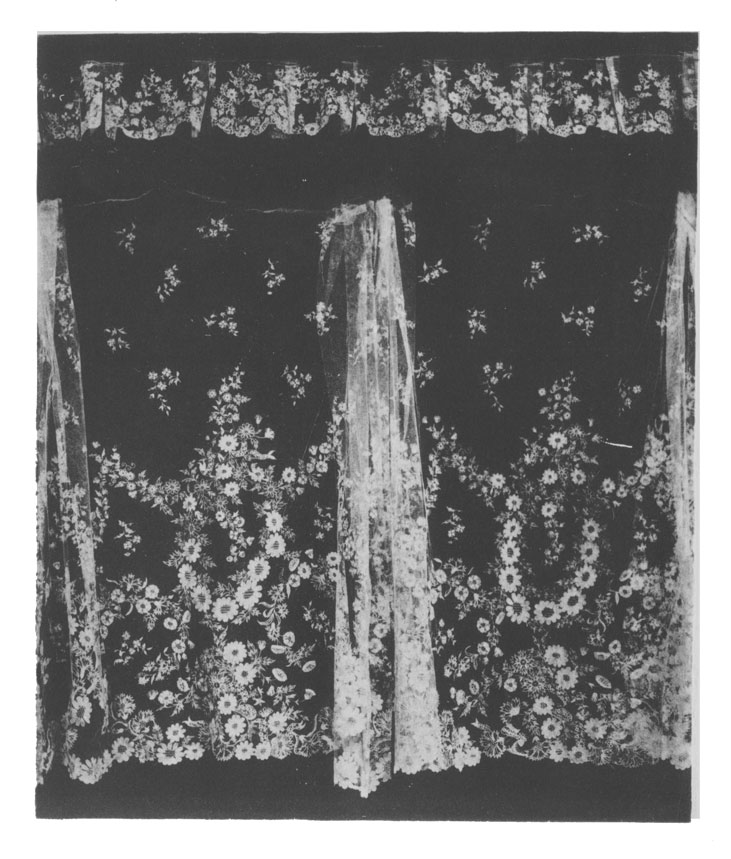 flounce and border of limerick (tambour) lace