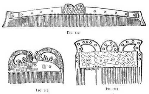 Ancient Irish ornamented combs