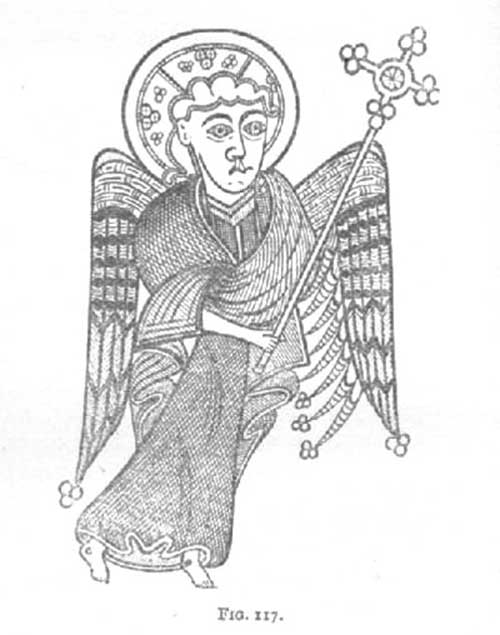 Angel, from the Book of Kells
