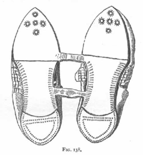 Pair of ancient Irish shoes