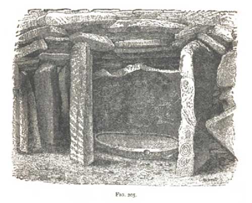 Sepulchral chamber in Loughcrew carns