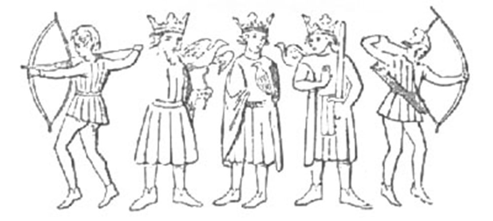 Irish Kings and Archers, 13th century